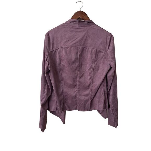 Kut from the Kloth Tayanita Faux Suede Jacket in Wisteria size L NWT - Picture 2 of 13